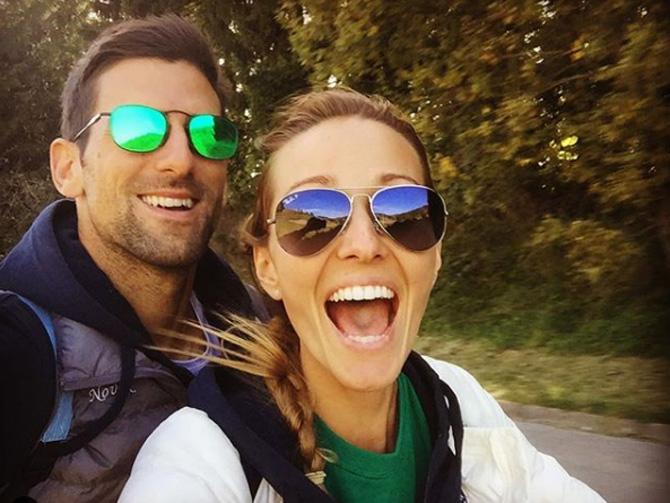 Novak Djokovic and Jelena began dating in 2005.
Jelena posted this picture of herself with Novak Djokovic and captioned it as, 