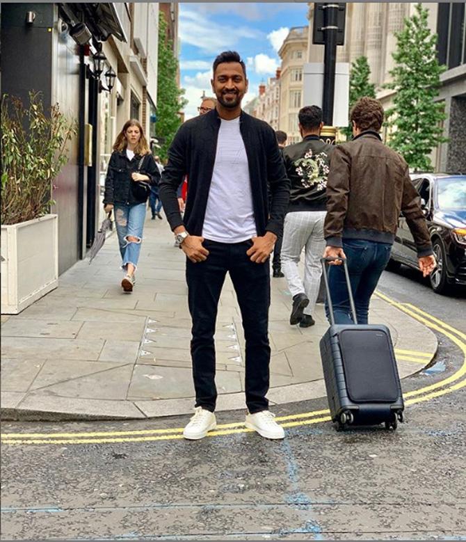 Krunal Pandya posted this picture and captioned it as, 