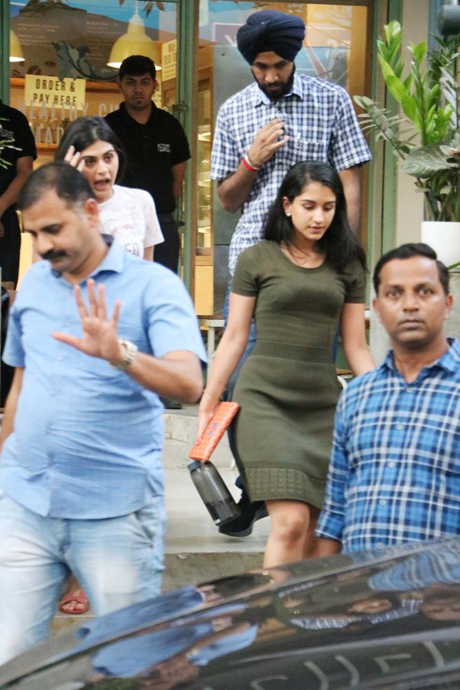 In the same month, Radhika Merchant was spotted outside the same Bandra eatery once again. The fashionista was seen post-lunch at a popular restaurant in Mumbai. For her lunch outing, Radhika Merchant sported an olive green dress as she looked her casual best