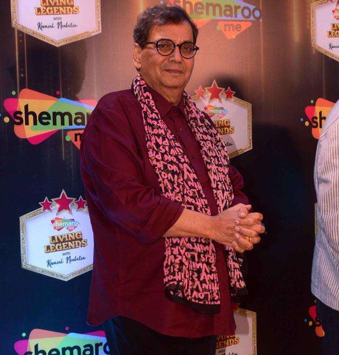 Filmmaker Subhas Ghai also attended the show's launch event at a popular hotel in Juhu.