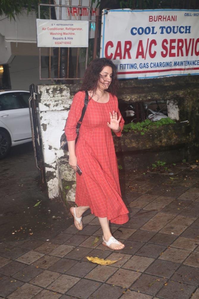 Tisca Chopra was also snapped at the same salon. On the work front, the actress is happy with the positive response to her web series Hostages and said it makes her want to work harder to bring new stories each time.