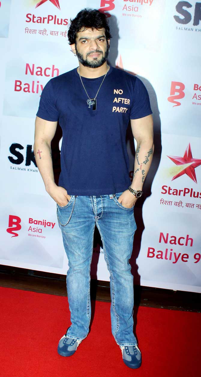 Karan Patel, who will be seen as a Guest on the dance reality show, also attended the success party of Nach Baliye 9.