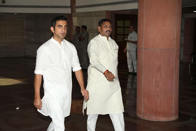 East Delhi MP Gautam Gambhir attended the Bharatiya Janata Party (BJP) Parliamentary meet in New Delhi