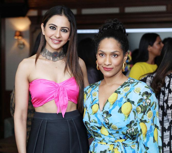 Actress Rakul Preet Singh was spotted at an event to launch lipsticks in Mumbai