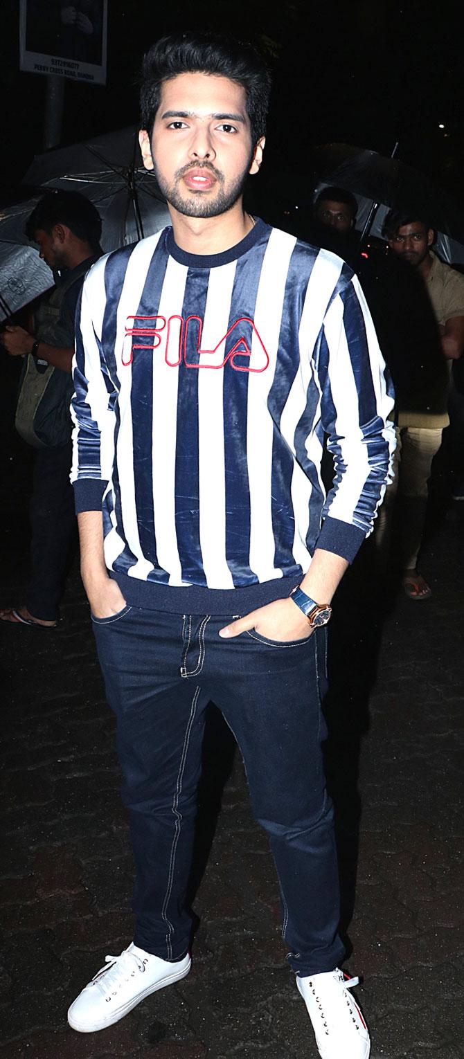 Singer and composer Armaan Malik also attended Kabir Singh's success bash at a popular restaurant in Khar.