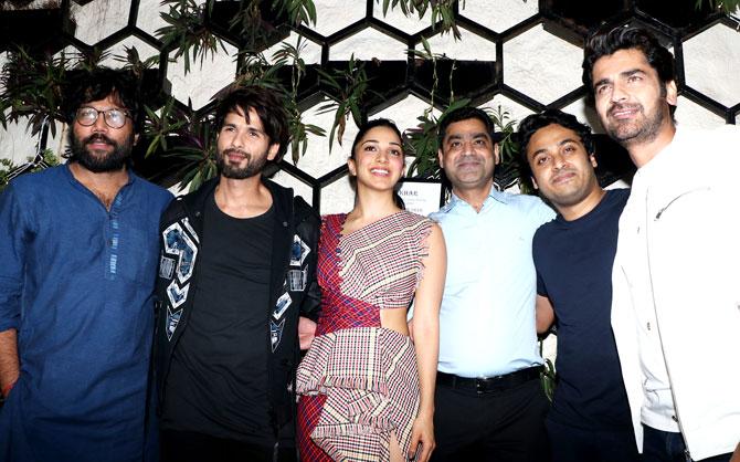 The film also starred Soham Majumdar, Arjan Bajwa, Suresh Oberoi, Nikita Dutta and Kamini Kaushal in pivotal roles. Produced by Bhushan Kumar, Murad Khetani, Krishan Kumar, and Ashwin Varde, the film released on June 21.
In picture: Shahid Kapoor and Kiara Advani with the cast and crew at Kabir Singh's success bash.