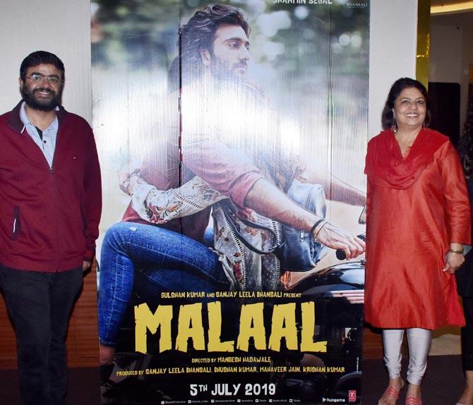 Priyanka Chopra's mother Madhu Chopra and brother Siddharth Chopra also attended the special screening of Malaal at the preview theatre in Andheri.