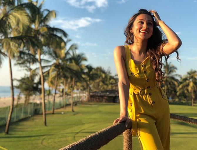 In photo: Mimi Chakraborty gets playful as she plays with her hair during her vacay to Goa. While sharing this pic, Mimi captioned it: What sunshine is to flowers smile is to humanity!