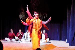 Stage set for a festival