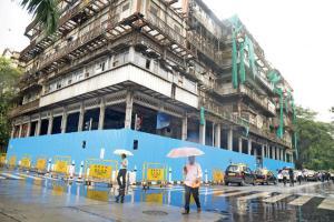 Temporary barricades put up around Esplanade Mansion