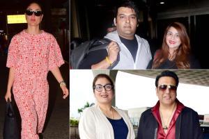 Ginni Kapoor Sex Videos - Kapil Sharma with wife Ginni, Kareena, Govinda with wife at airport