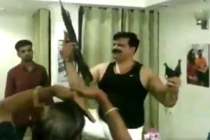 Viral video: MLA drinks, dances with guns in hands to Bollywood songs