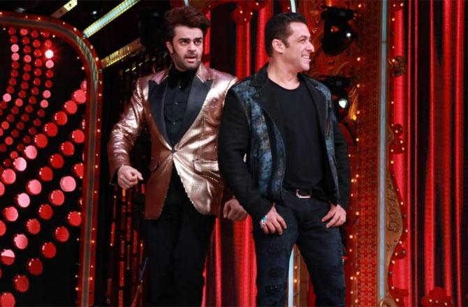 Maniesh Paul and Salman Khan