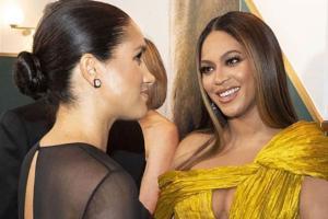 Meghan Markle meets Beyonce at The Long King premiere