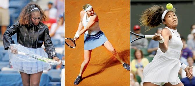 Serena Williams, Petra Kvitova and Naomi Osaka’