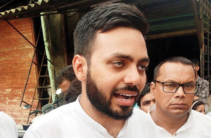 Activist Shravan Tiwari was detained by the police as he had threatened to hold a rasta roko over the issue