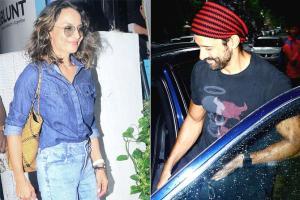 Farhan Akhtar clicked with ex-wife Adhuna Bhabani in Bandra