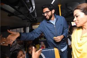 Aaditya Thackeray launches free bus service for school girls in Worli