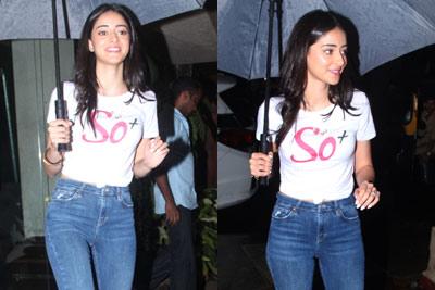 Bandra Diaries: Ananya Panday promotes So Positive with quirky t-shirt