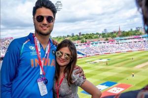 Who is Sakshi Dhoni's mystery friend in England?