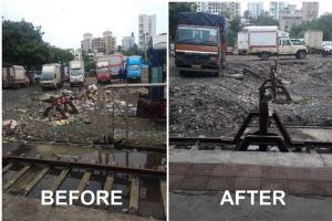 See Photos: Western Railways cleans up dirty Bandra station premises