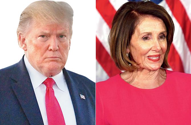 Donald Trump and Nancy Pelosi