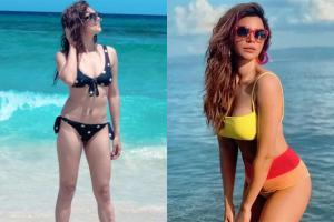 Drashti Dhami and Shama Sikander flaunt their bikini bodies; see photos