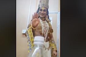 TikTok user takes #BottleCapChallenge to a new level dressed up as god