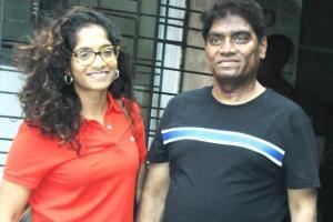 Johnny Lever spotted with daughter Jamie Lever in Juhu
