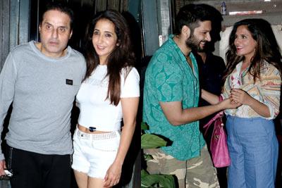 Richa Chadha with Ali, Krishika Lulla with Sunil clicked in Bandra