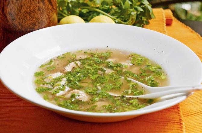 Lemon Corriander soup