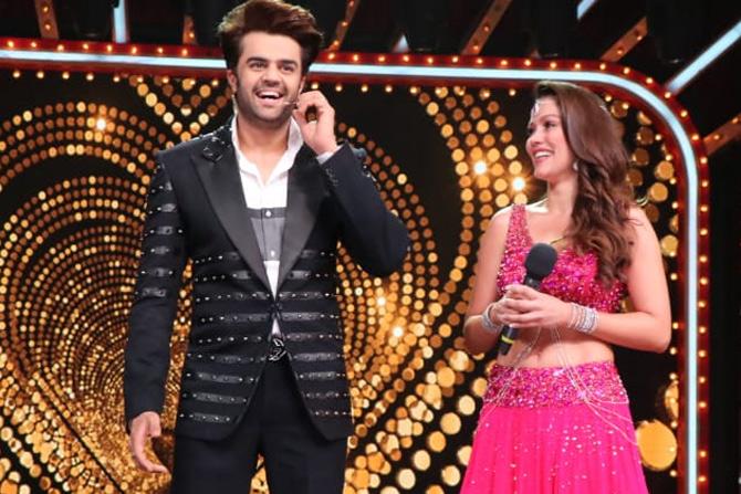 Maniesh Paul and Waluscha De Sousa