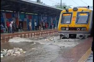 Trains rescheduled, railway tracks submerged due to heavy downpour