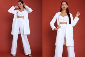 Nora Fatehi looks like a dream in this all-white ensemble; see pictures
