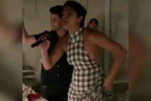 Priyanka Chopra and Nick Jonas dancing to Sucker at a karaoke is fun