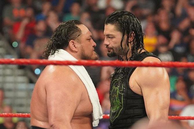 Samoa Joe and Roman Reigns