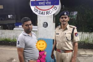 RPF official reunites lost 7-year-old with her father at Vasai station