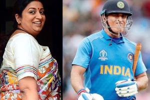 Smriti Irani's Instagram post for MS Dhoni is way too epic!
