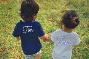 Taimur Ali Khan taking sister Inaaya Naumi Kemmu on a walk is adorable