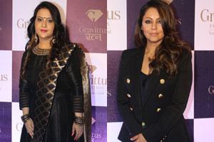 Amruta Fadnavis, Gauri Khan, Adar Poonawalla at an event in JW Marriott