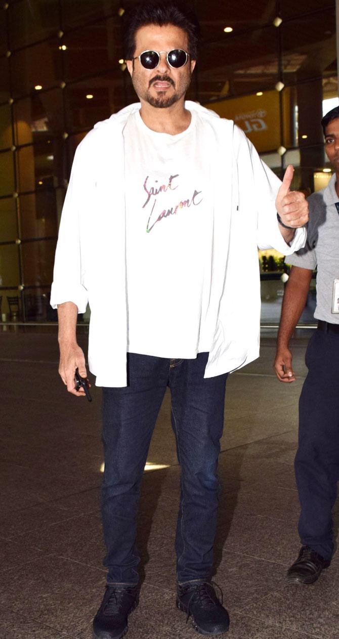 Anil Kapoor too was snapped at Mumbai Airport. The actor too returned from New Delhi, where he attended the oath-taking ceremony of PM Narendra Modi.
