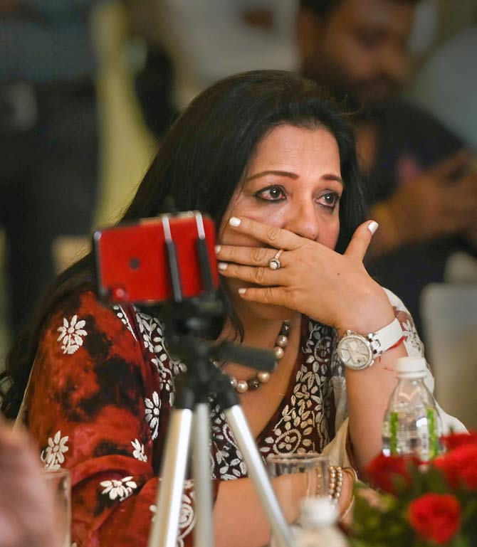 In pic: Yuvraj Singh's mother Shabnam gets emotional during an event