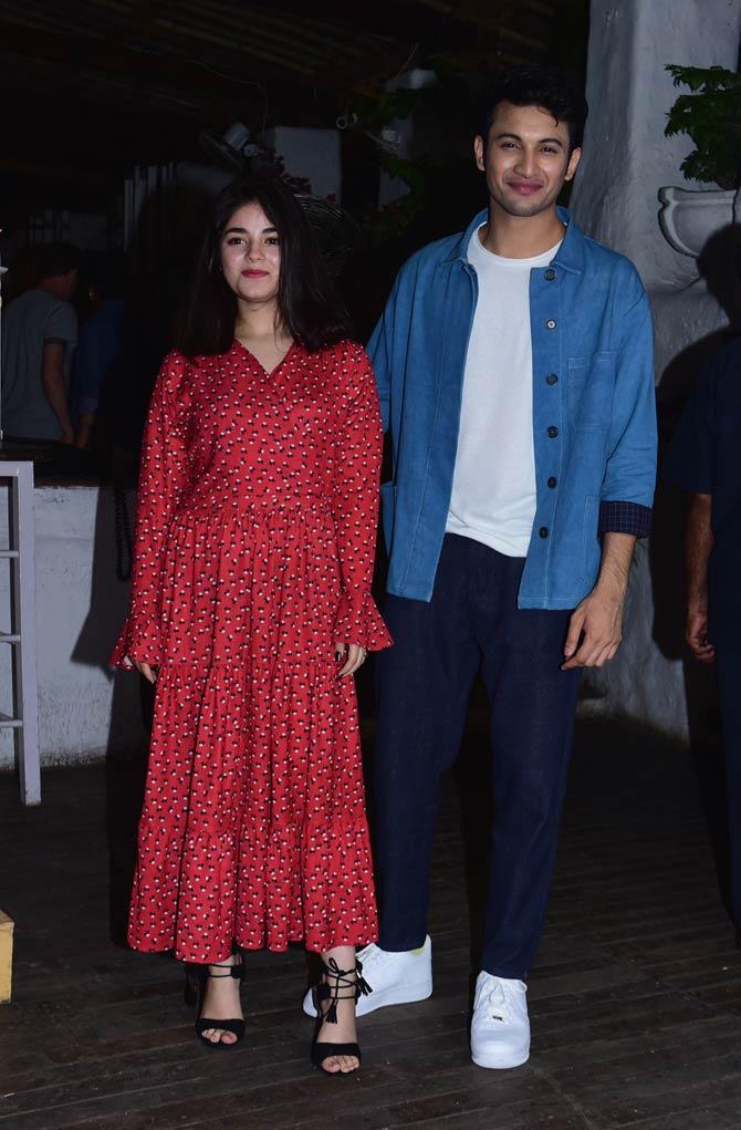 Talking about The Sky Is Pink, best known for directing the critically-acclaimed Margarita, With A Straw, Shonali Bose has written the film and will helm the project. The Hindi dialogues of the film have been written by October scribe Juhi Chaturvedi and Nilesh Maniyar has been credited with the additional screenplay.
In picture: Zaira Wasim with Rohit Suresh Saraf at the bash.