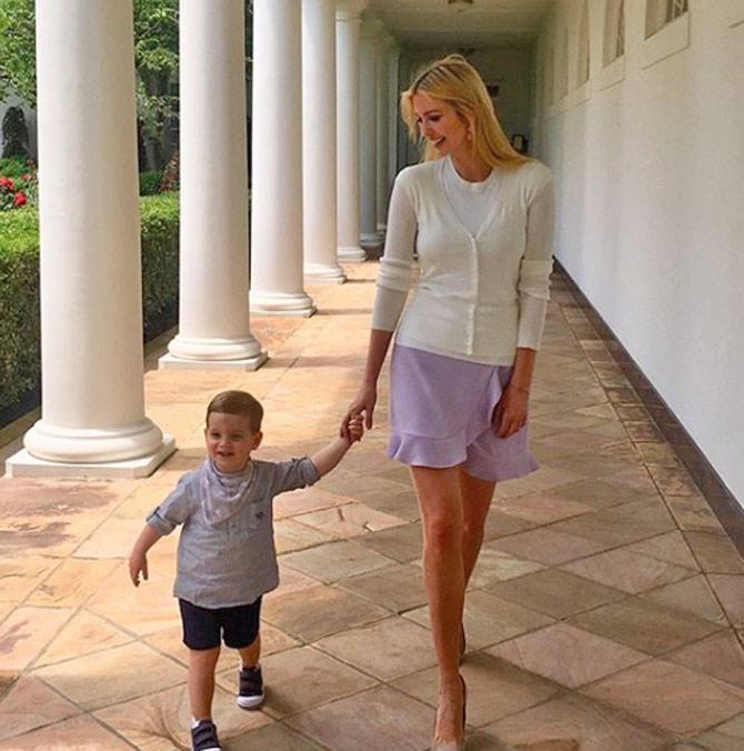 Ivanka Trump with her son Theodore