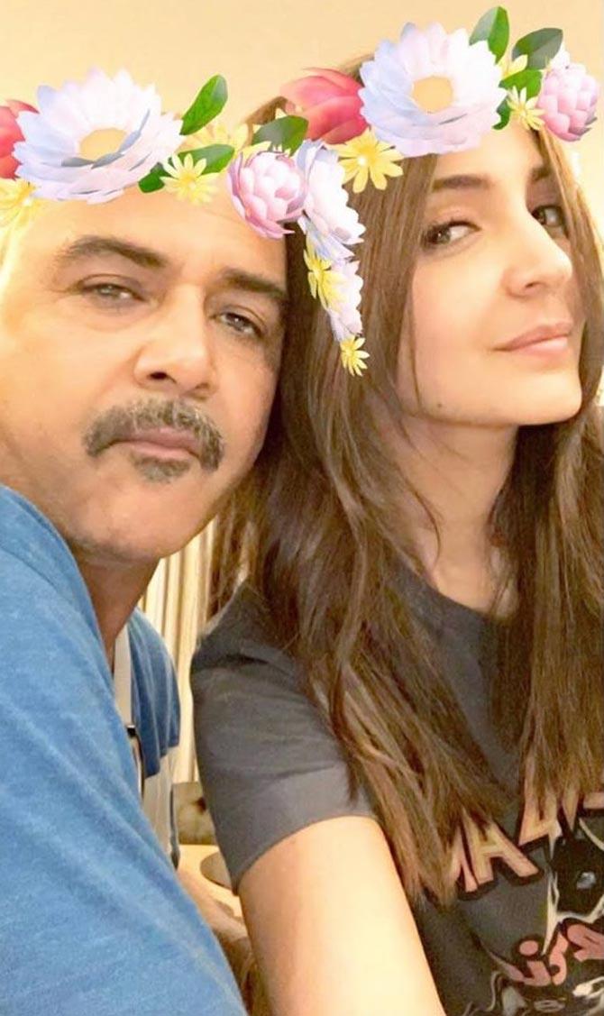 Anushka Sharma, who is quite private when it comes to flaunting her life on social media, took to Instagram to share a photo of her with dad Ajay Kumar Sharma. She wrote, 