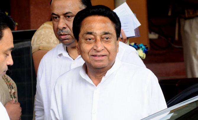 Madhya Pradesh Chief Minister Kamal Nath arrives for the first session of the 17th Lok Sabha at Parliament House in New Delhi on Monday