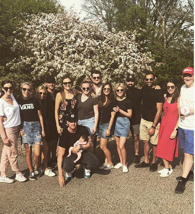 Jason Roy started off his cricket career playing for Surrey and has established himself in English first-class cricket.
Jason Roy posted this picture with his wife Elle Moore and friends and captioned it as, 