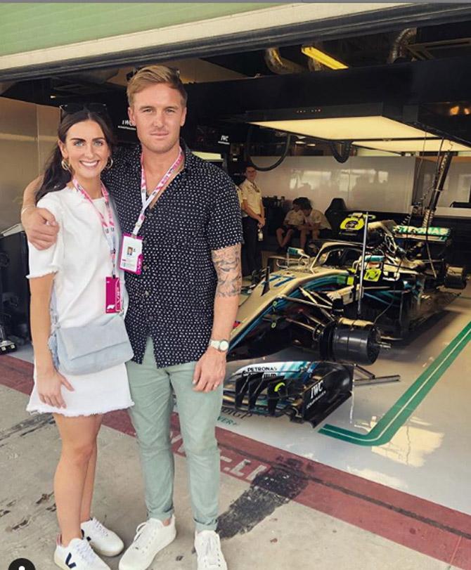 Jason Roy got married to his longtime girlfriend Elle Moore on October 7, 2017. 
Jason Roy posted this picture with his wife Elle Moore and captioned it as, 