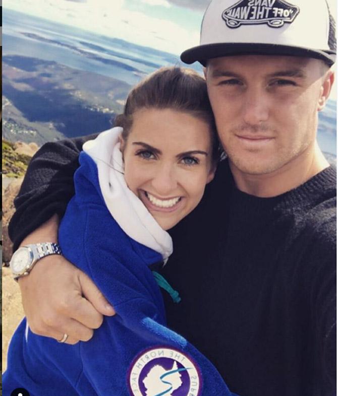 Jason Roy posted this picture with his wife Elle Moore and captioned it as, 