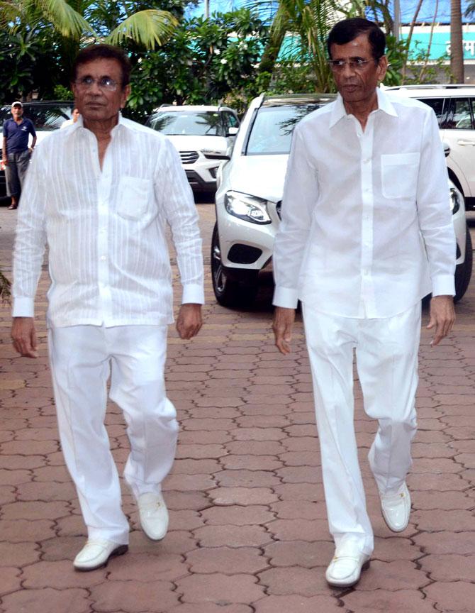 Director duo Abbas-Mustan came to offer their condolences to Justine Rumeau Nihalani's family at ISKCON Temple, Juhu.